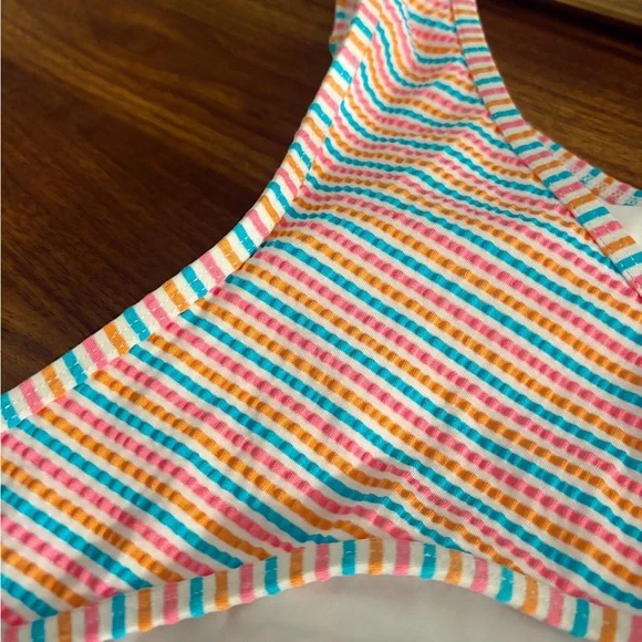 Kittenish Striped Bikini Bottom - Picture 2 of 2